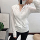 Spring and autumn thin section solid color hooded zipper sweater female cardigan sports fitness home coat pure cotton top