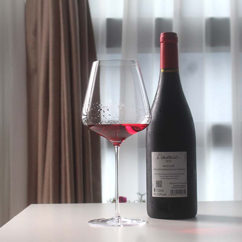 (Cold Cuts Ultra Light Thin Rods) Fat Shunfeng 2 Bordeaux Red Wine Cup Crystal Glass High-footed Cup