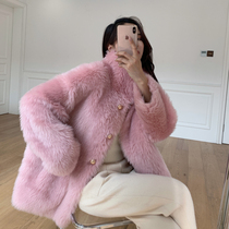 Anna the same Toka composite fur one sheep cut short long coat fur coat fur coat women Young Winter