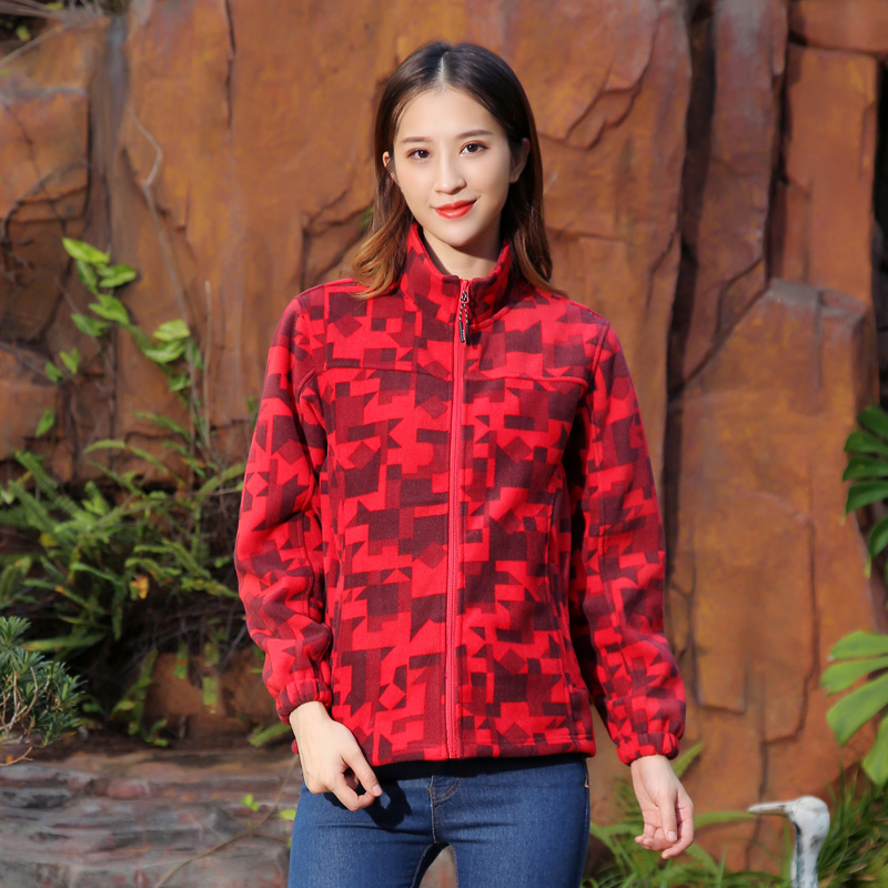 Autumn Winter Style Lady Outdoor Thickening warm camouflated velvety clothes rocking grain suede cardiff jacket Assault Jacket Submachine Clothing