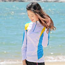 2017 Ladies outdoor sports quick-drying clothes long sleeve T-shirt stand collar sunscreen clothing hiking fast-drying clothing