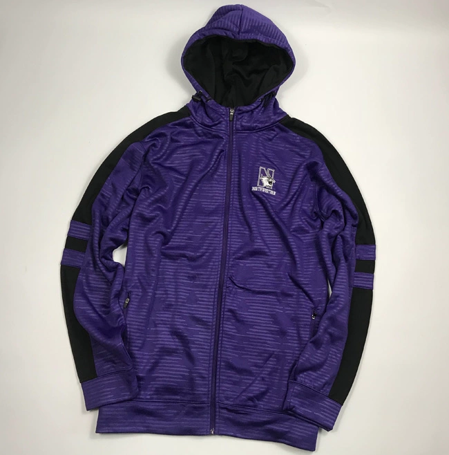 Áo khoác thể thao trường đại học nam bóng rổ áo len polyester Zip áo thể thao áo khoác - Thể thao lông cừu / jumper áo hoodie nữ màu đen