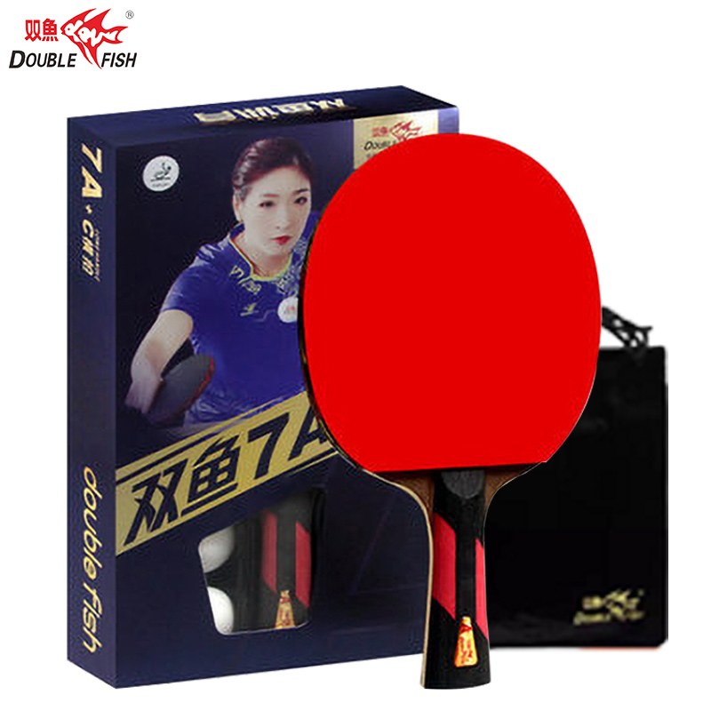 Pisces 7A seven-star table tennis racket horizontal shot straight shot table tennis finished racket table tennis racket positive table tennis board
