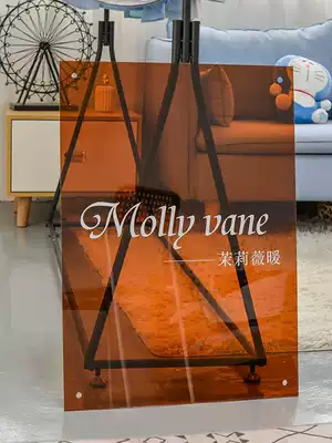 Acrylic billboard company store facade signboard outdoor plexiglass water plaque custom design and production