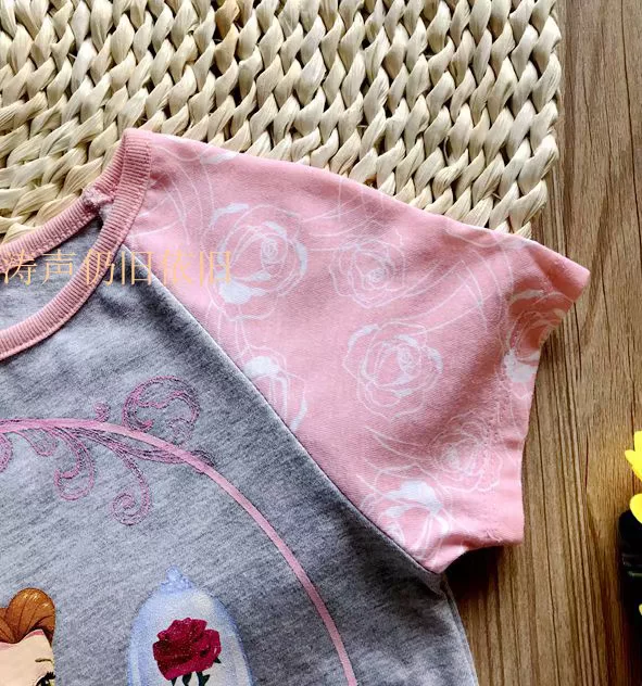 (Граница торговли), летняя детская футболка с мультяшным рисунком, 3-7 лет, детская одежда