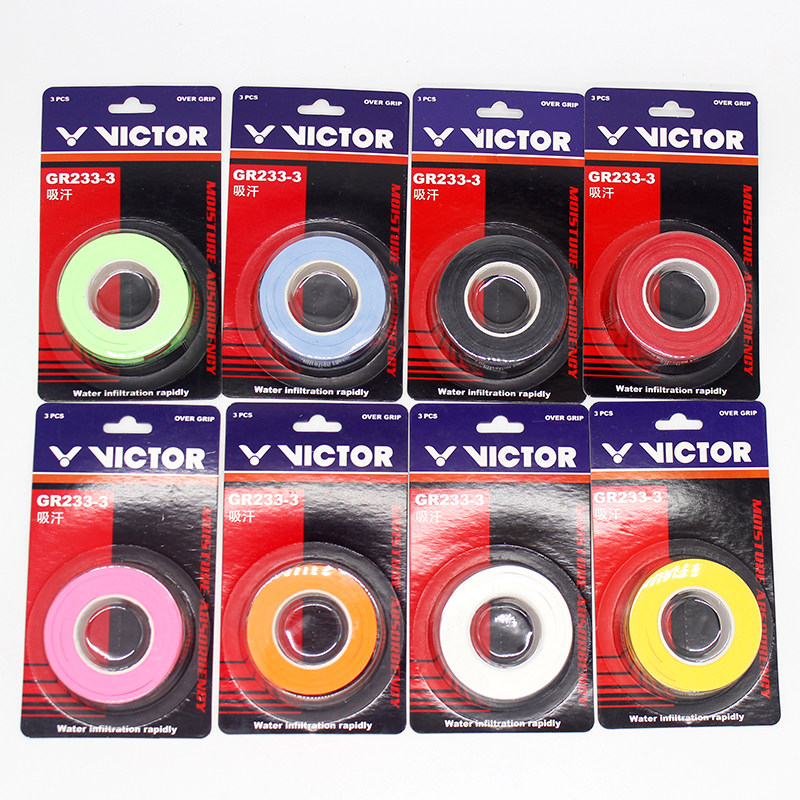 victor triumph feather racket hand gum Victor tennis suction sweats with sweat anti-slip GR233-3 