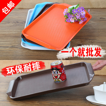Plastic anti-slip canteen restaurant serving fruit fast food plate