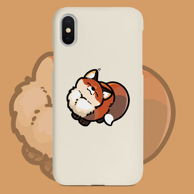 Cute little fox critically endangered species J2 One bar original full apple liquid silicone soft case protection phone case
