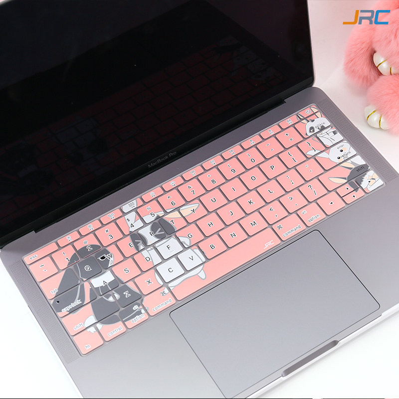 Cartoon cute apple air13 keyboard film macbook computer pro13 anti-collision strip film woman 15 inch 11 sleeve 12