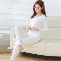 Woman Pure Cotton Warm Underwear Thin Lady Dressing Body Warm Clothing Full Cotton Autumn Clothes Autumn Pants Suit Cotton Sweatshirt Powder