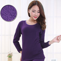 Winter ladies pure cotton warm underwear blouses thickened with velvety anti-chill sweaters jacket cotton sweatshirt autumnille