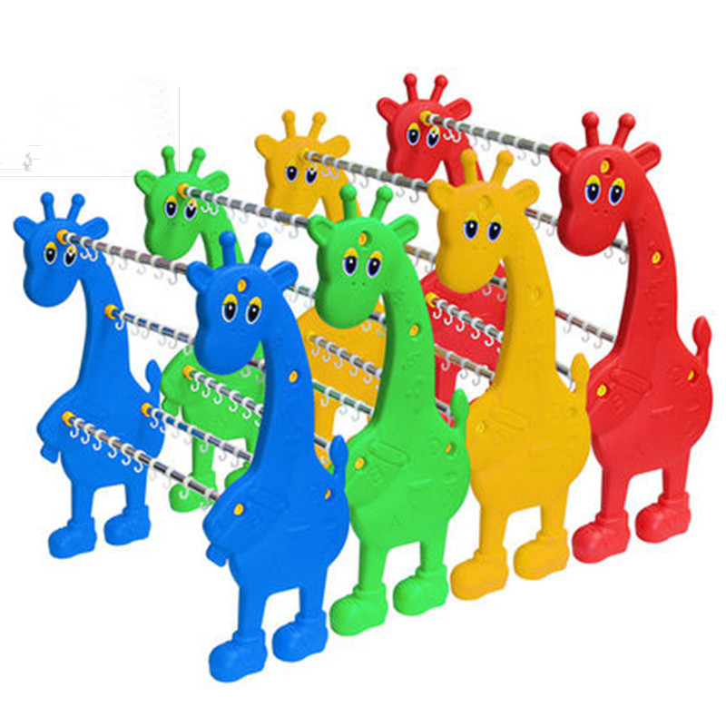 Kindergarten towel rack plastic dolphin towel rack stainless steel pipe giraffe towel rack