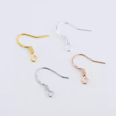 925 silver ear hook earrings question mark big ear hook earrings environmental protection ear hook imitation silver ear hook earrings earring material diy