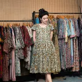 Непала Индия импортированная вышитая вышитая ручная платья за рубеж