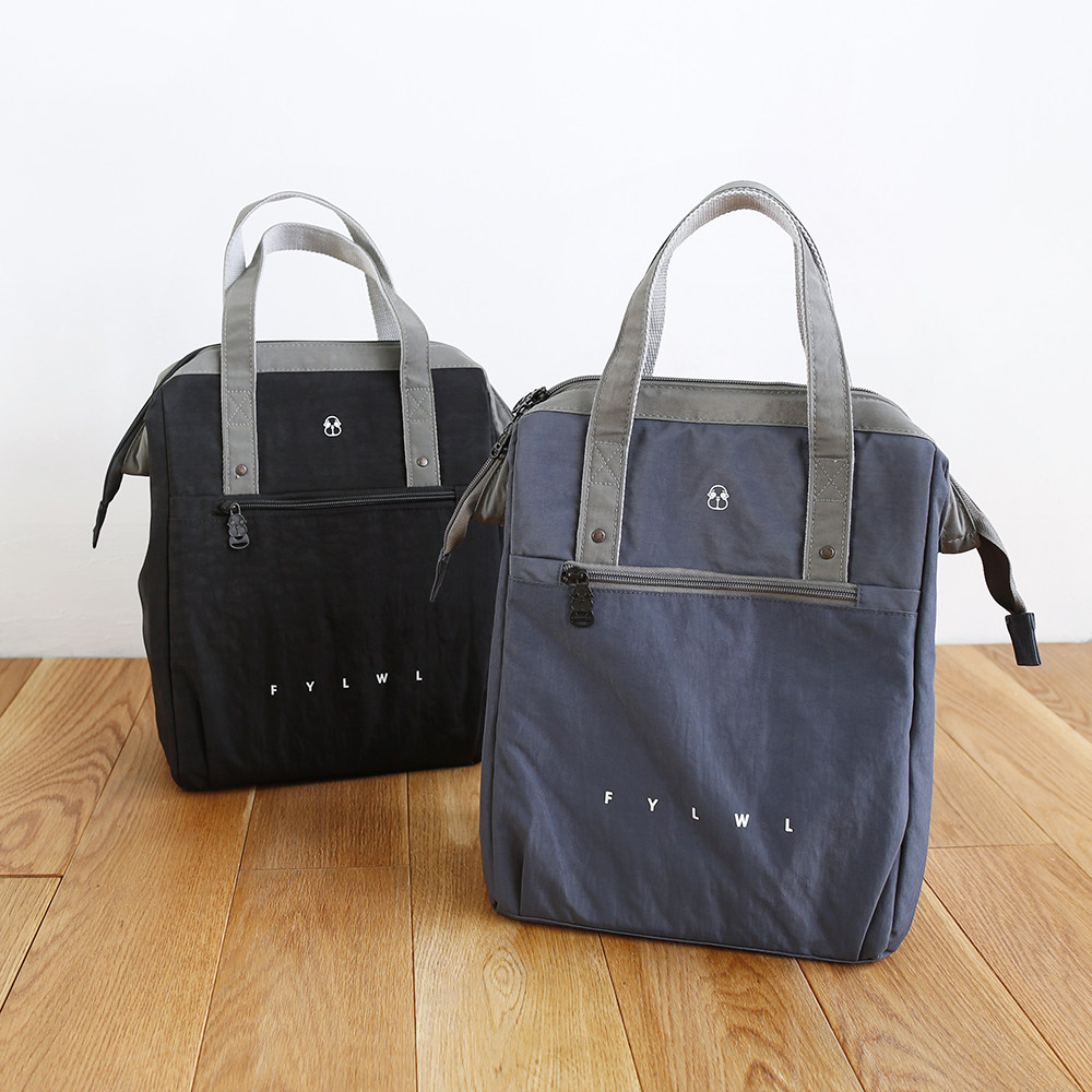 Cat West homemade waterproof hand-held large capacity thermal insulation bento bag lunch bag commuter men's and women's style carry bag thickened new