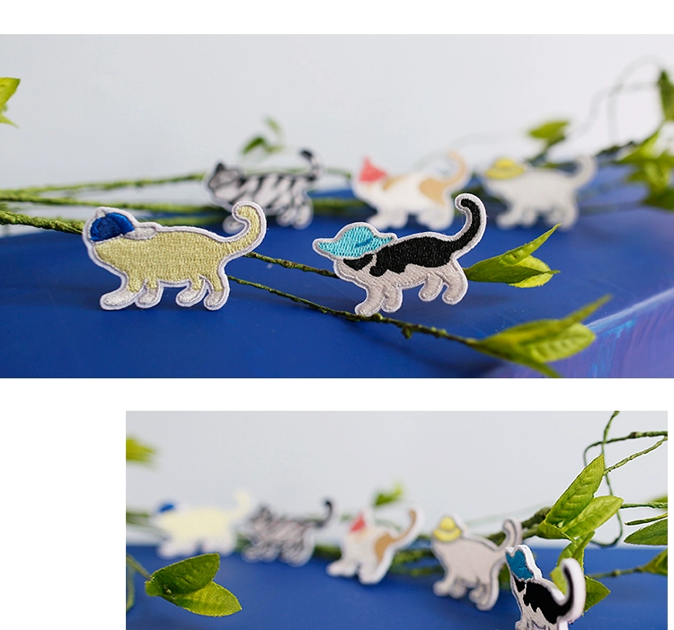Cat West Cat Thương hiệu ban đầu Mèo thêu Trâm Kitten Trâm Cat Badge Pin Lady Phụ kiện - Trâm cài