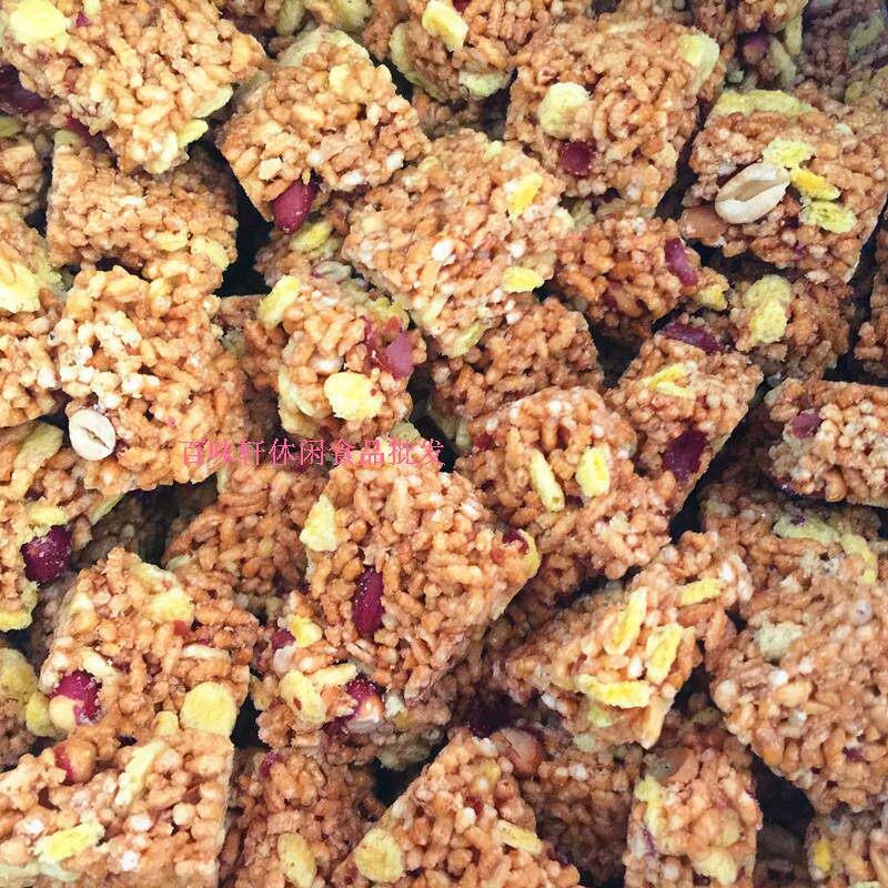 Jinguoguo Zhongdule fragrant rice crisp Peanut halva Fried rice sugar Glutinous rice sugar Pastry snacks bulk box 6 7 pounds