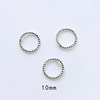 8#white gold 10mm tingle ring 1