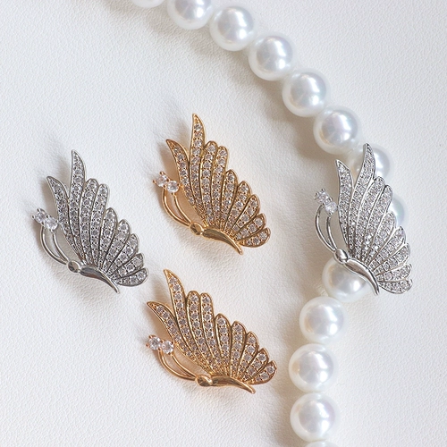 Медный цирконий из жемчуга, универсальный декор, ожерелье ручной работы, аксессуары, материал, легкий роскошный стиль