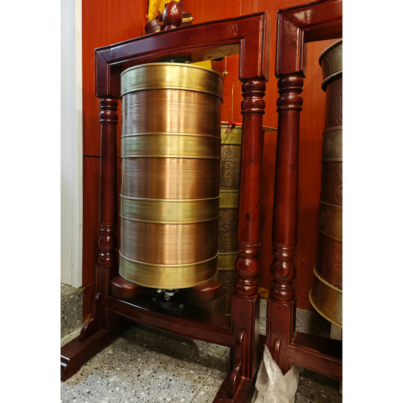Derge Edition of the Kangyul Sutra, Floor-Standing Model, Factory Direct Sale, Manual and Electric Dual-Use Model, Indoor Rotating Wheel Ornament