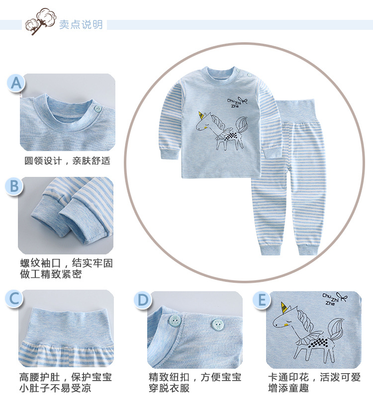 Quần lửng cạp cao thiết kế đồ lót cotton cho bé gái bé trai quần legging trẻ em mùa thu quần áo bé mùa thu quần áo màu cotton quần áo cotton cho bé gái