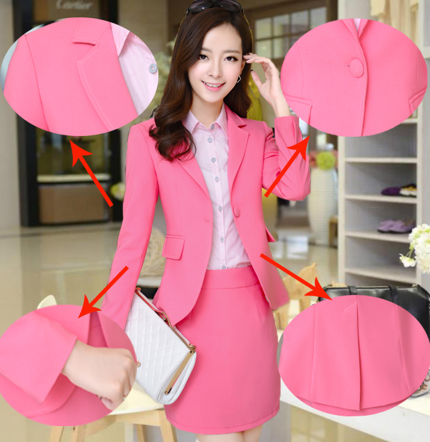 Áo khoác nữ mùa thu mới trong phần dài của phiên bản Hàn Quốc của chiếc áo khoác dài tay tự nhiên cỡ lớn mùa thu và mùa đông của phụ nữ - Business Suit thời trang công sở hàn quốc