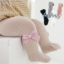Baby leggings spring and autumn cotton children early winter white one-piece socks big pp thin new baby pantyhose