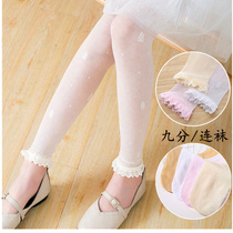 Childrens stockings summer thin girls pantyhose anti-mosquito rabbit baby leggings meat color ultra-thin dance socks