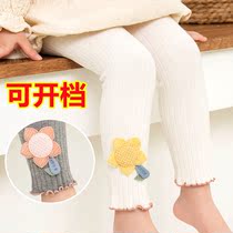 Open-range childrens pantyhose spring and autumn girls leggings cotton outside wearing baby bottling socks thick baby socks