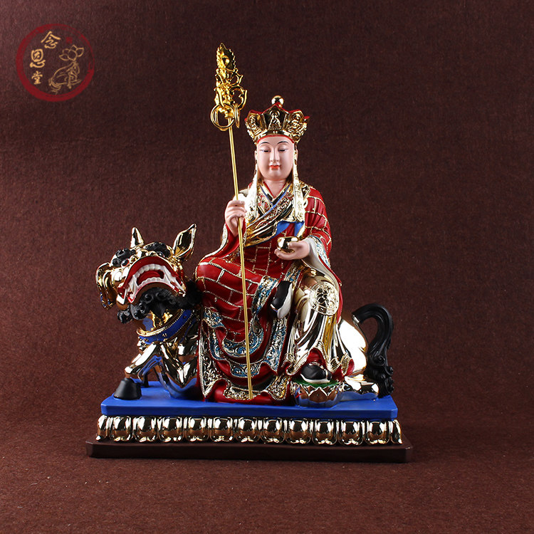 Mount Jizo King Bodhisattva Listen to the jizo bodhisattva Buddha statue resin gilded painted gold jizo solemnly knot price