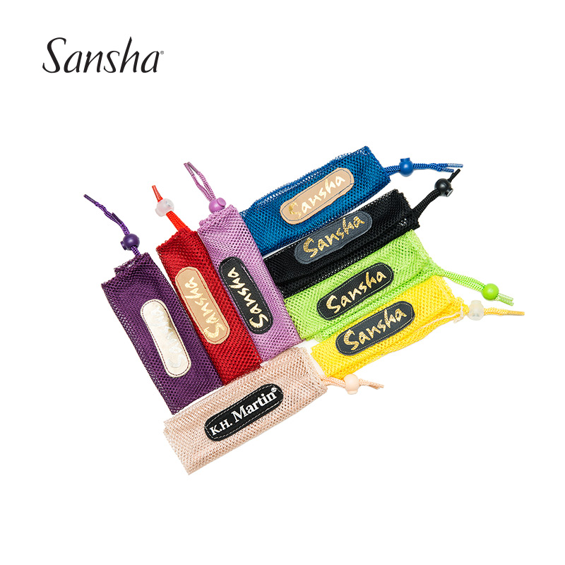 French Sansha dance ballet shoes pointe shoes net pocket practice shoes net bag soft shoe protection bag