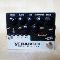 US-made TECH21 SansAmp VT Bass DI Besfront Level DI speaker analog effector