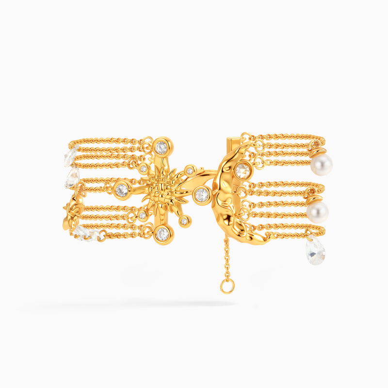 Boonee Alus Star and Moon Multi-Layered Thin Chain Bracelet for Women 2026 New Pearl Zircon Light Luxury Jewelry Boonee Alus Star and Moon Multi-Layered Thin Chain Bracelet for Women 2026 New Pearl Zircon Light Luxury Jewelry