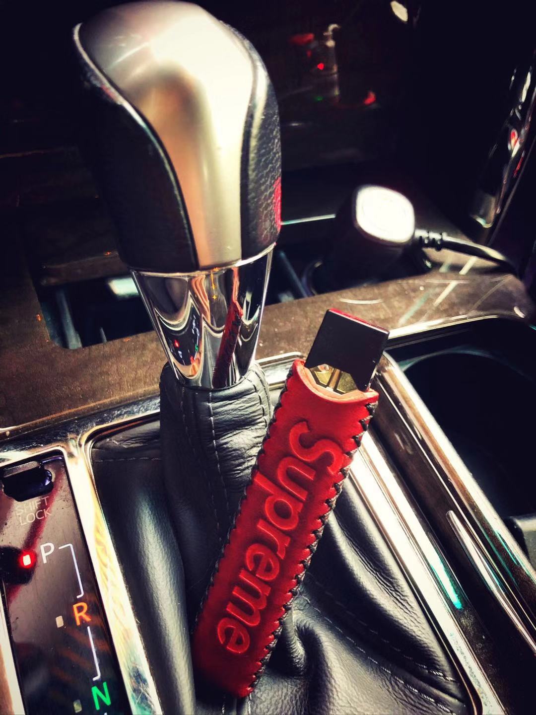 Handmade calf leather juul1:1 printed leather juul leather protective cover high