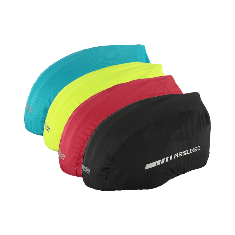 Cycling Equipment Helmet Rain Cover, Delivery Bike Helmet Waterproof Cover, Unisex, Night Vision Reflective, Portable