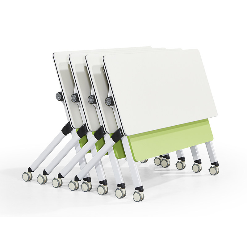 Zhenda movable meeting room long strip training tables and chairs folding staff training meeting tables and chairs activity room school