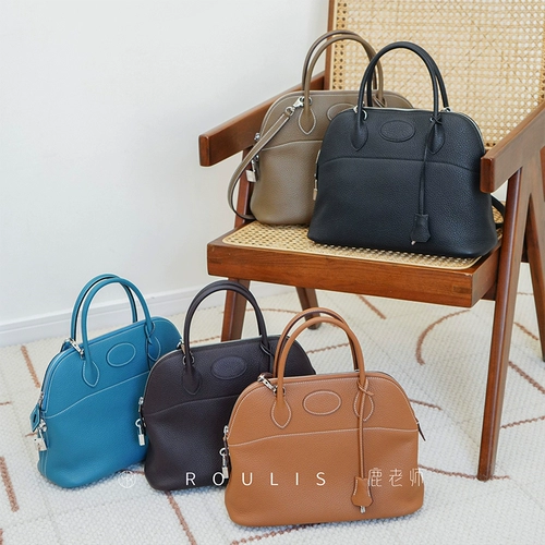 Мастерство г-на Лу｜Прошитая вручную восковая нить импортная коровья кожа TC Сумка для боулинга Bolide31 Портативная сумка-ракушка на одно плечо