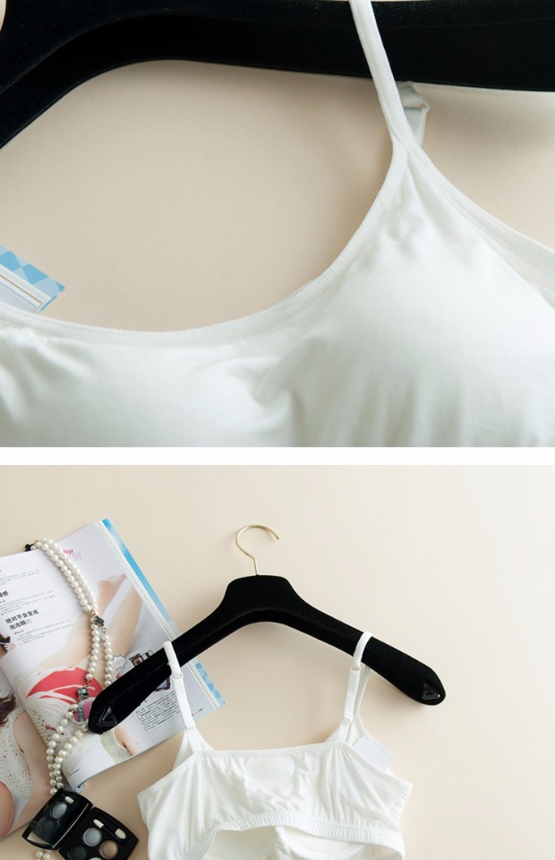 Mùa thu của phụ nữ sling modal không có vòng thép bra-t với miếng đệm ngực một nửa áo lót đồ lót quấn ngực quần áo