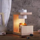 Japanese-Style Wooden Aromatherapy Wax Melting Lamp, Fragrance Melting Candle Lamp, Timer Bedroom Bedside Table Lamp, Small Night Light, Ambient Light, Gift