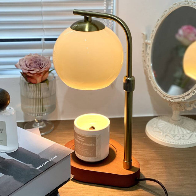 Cream-Style Adjustable Fragrance Wax Melting Lamp, Candle Melting Lamp, Candle Aroma Lamp, Bedroom Bedside Table Lamp, Night Light, Ambient Light