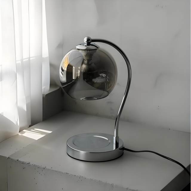 Light Luxury Silver Aromatherapy Table Lamp, Bedroom Bedside Wax Melting Lamp, Sleep Aid, Flameless Candle Melting Lamp, Girl's Gift, Atmosphere Lighting