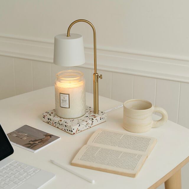 Adjustable Aromatherapy Wax Melting Lamp, Fragrance Melting Candle Lamp, Bedside Table Lamp, High-Value Night Light, Floor-Standing Ambient Light