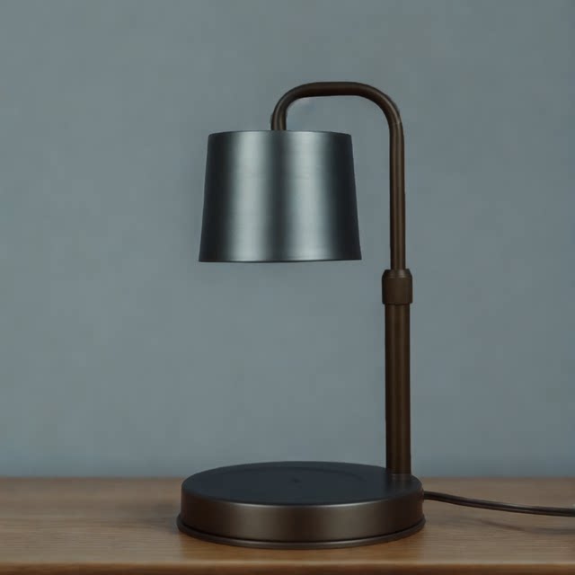 Vintage Copper Adjustable Fragrance Wax Melting Lamp, Candle Melting Lamp, Aromatherapy Candle, Bedroom Bedside Table Lamp, Small Night Light, Ambient Lighting Fixture