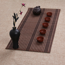 Tea mat Bamboo mat Zen Japanese insulation tea mat Kung Fu coffee tea mat Table flag Tea art Tea ceremony Six gentlemen