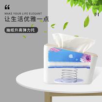 A draw to the bottom box elastic tool with spring tug spring holder built-in lifting automatic lifting and drawing paper box bottom support