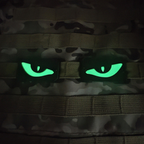 Devils Eye Luminous Identification Strip Molle Snap-on Farm Backpack Accessory Tactical Vest Luminous Marker Badge