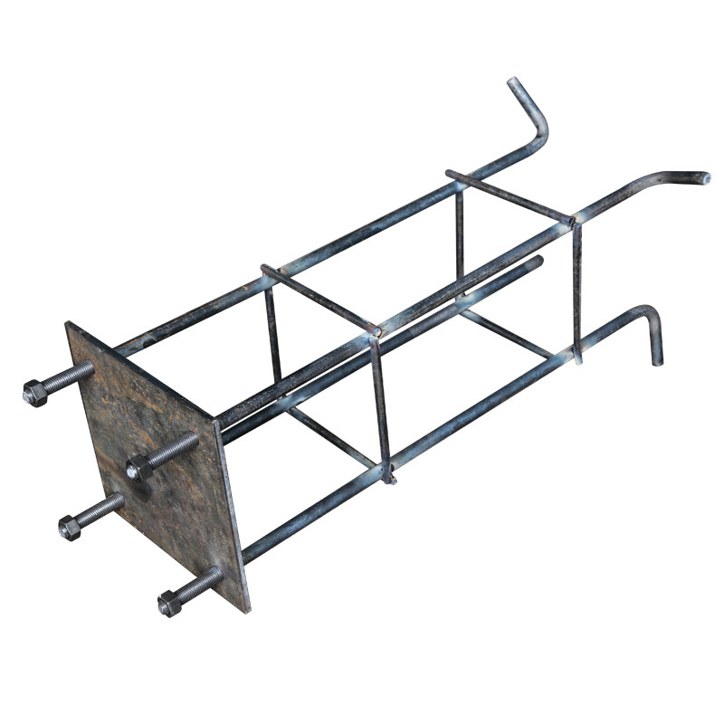 Octagonal monitoring pole street light pole embedded parts large foundation embedded parts accessories high pole foot cage landscape light pole