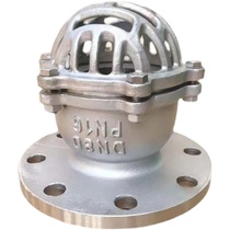 Xunling cast steel stainless steel flange bottom valve H42W-6C 10C water pump suction check valve lift bottom valve