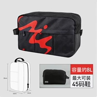 В паре с мешками для обуви, волны черный красный