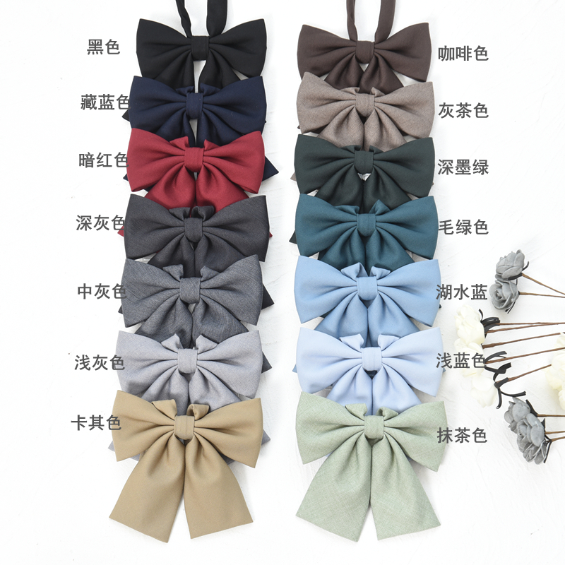 swallowjk swallow's home sailor in JK uniform pure color collar Japanese student school wear butterfly knot multicolor